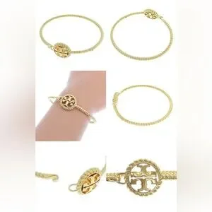 SALE!!【TORY BURCH】ROPE LOGO CUFF AND EARRING SET♪可愛い♪ SALE!!【TORY BURCH】ROPE LOGO CUFF AND EARRING SET♪可愛い
